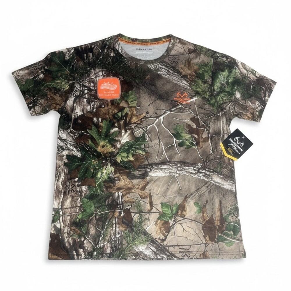 Real Tree Men's Performance T Shirt Camo Medium (38-40) NWT Dri- More Tech